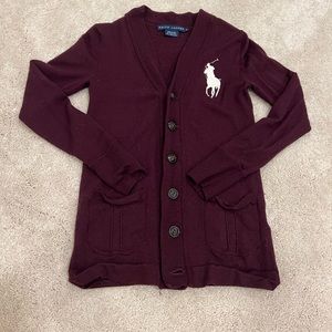 Ralph Lauren Cardigan in Purple/burgundy Size XS